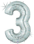 34" Megaloon Number 3 - Holographic - Betallic