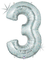 34" Megaloon Number 3 - Holographic - Betallic