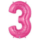 34" Megaloon Number 3 - Pink - Betallic