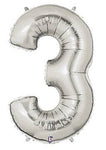 34" Megaloon Number 3 - Silver - Betallic