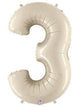 34" Megaloon Number 3 - White Sand - Betallic