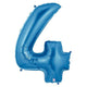 34" Megaloon Number 4 - Blue - Betallic