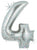 34" Megaloon Number 4 - Holographic - Betallic