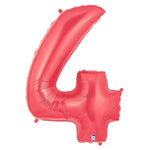 34" Megaloon Number 4 - Red - Betallic