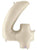 34" Megaloon Number 4 - White Sand - Betallic