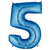 34" Megaloon Number 5 - Blue - Betallic