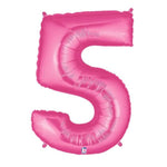 34" Megaloon Number 5 - Pink - Betallic