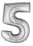 34" Megaloon Number 5 - Silver - Betallic