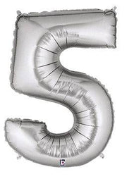 34" Megaloon Number 5 - Silver - Betallic