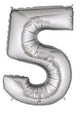 34" Megaloon Number 5 - Silver - Betallic