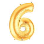 34" Megaloon Number 6 - Gold - Betallic