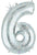 34" Megaloon Number 6 - Holographic - Betallic