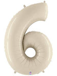 34" Megaloon Number 6 or 9 - White Sand - Betallic