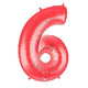 34" Megaloon Number 6 - Red - Betallic