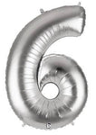 34" Megaloon Number 6 - Silver - Betallic
