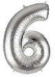34" Megaloon Number 6 - Silver - Betallic