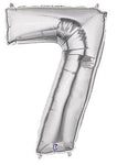 34" Megaloon Number 7 - Silver - Betallic