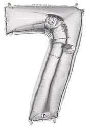 34" Megaloon Number 7 - Silver - Betallic