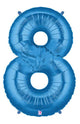 34" Megaloon Number 8 - Blue - Betallic