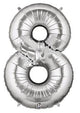34" Megaloon Number 8 - Silver - Betallic