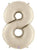 34" Megaloon Number 8 - White Sand - Betallic