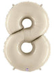 34" Megaloon Number 8 - White Sand - Betallic