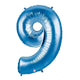 34" Megaloon Number 9 - Blue - Betallic