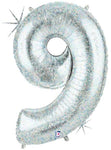 34" Megaloon Number 9 - Holographic - Betallic