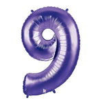 34" Megaloon Number 9 - Purple - Betallic