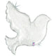 34" Pearl White Dove - Betallic