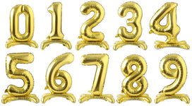 34" Standing Number Balloon - Gold - Winner Party