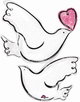 Wedding Doves 32" Balloon