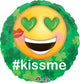 St. Pats Kiss Me Emoticon 17" Balloon