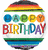 Rainbow Birthday 17" Balloon