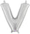 Silver Letter V 14″ Balloon