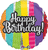 Happy Birthday Patterns 17" Balloon