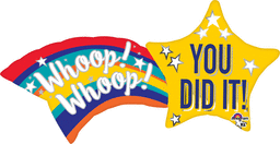 Whoop! Whoop! You Did It! Shooting Star 27" Balloon