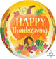 Thanksgiving Harvest Orbz 16" Balloon