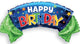36" Happy Birthday Blue and Green - Conver USA