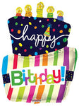 36" Happy Birthday Funky Cake - Conver USA