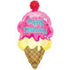 36" Happy Birthday Ice Cream - Conver USA