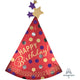 36" Red Satin Birthday Party Hat (5ct) - Anagram