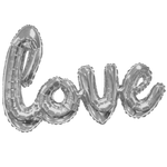 36" Script Love - Silver