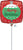 Merry Christmas Ornament 9" Air-fill Balloon (requires heat sealing)