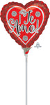 Te Amo Flower Border 4" Air-fill Balloon (requires heat sealing)