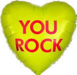 You Rock Candy Heart 17" Balloon