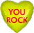 You Rock Candy Heart 17" Balloon