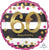 Pink & Gold Milestone 60 Holographic 18" Balloon