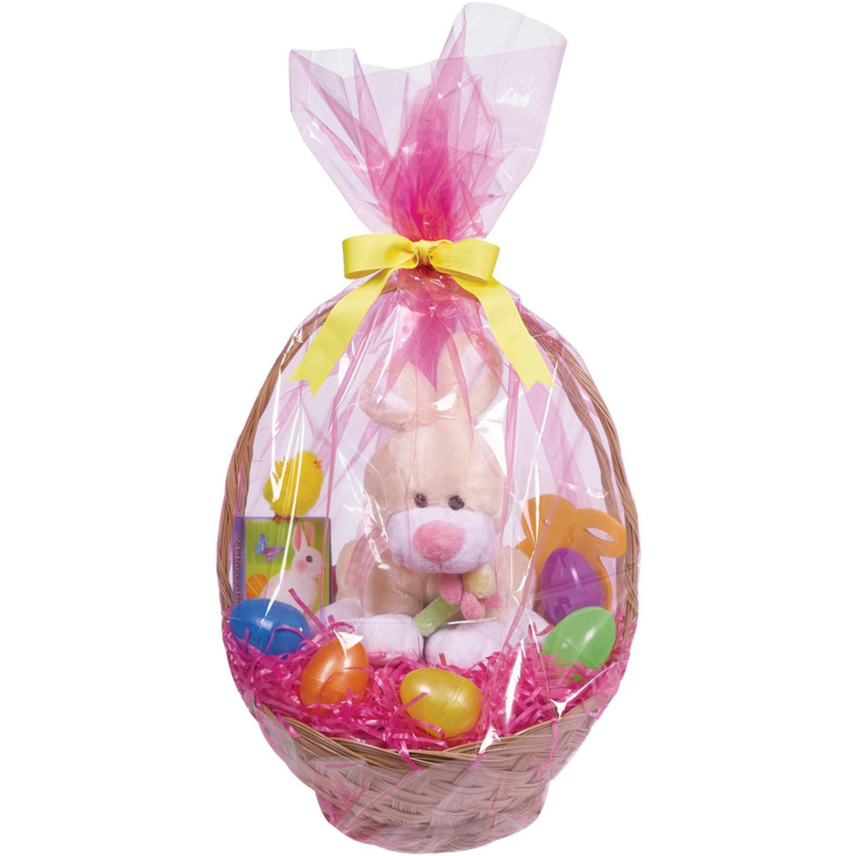 Solid Pink Basket Bags