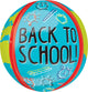 Back To School Globe Orbz 16" Balloon